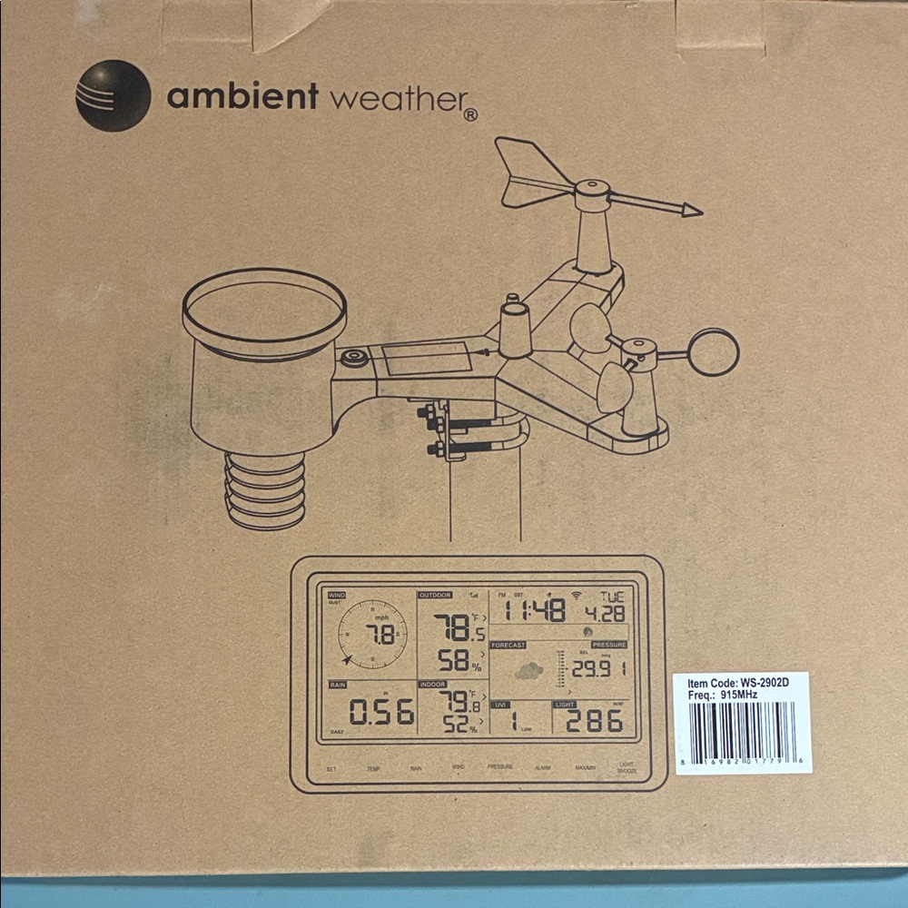NWT! Ambient Weather Outdoor Weather Station